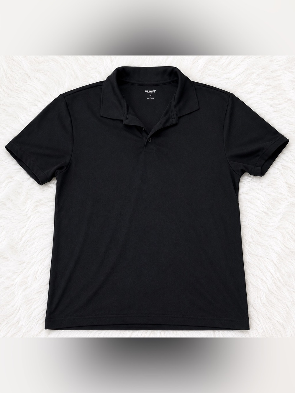 Old Navy Active Performance Polo Shirt Black Men’s Small